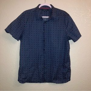 Perry Ellis Patterned Button Up